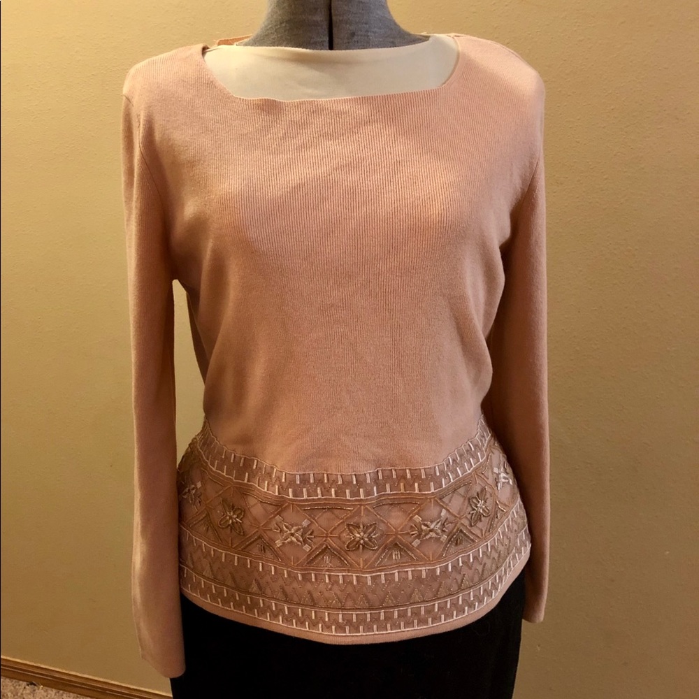 ESCADA cashmere embroidered sweater